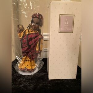 Avon Fine Collectibles West African Style Collectible Doll “Princess” New In Box